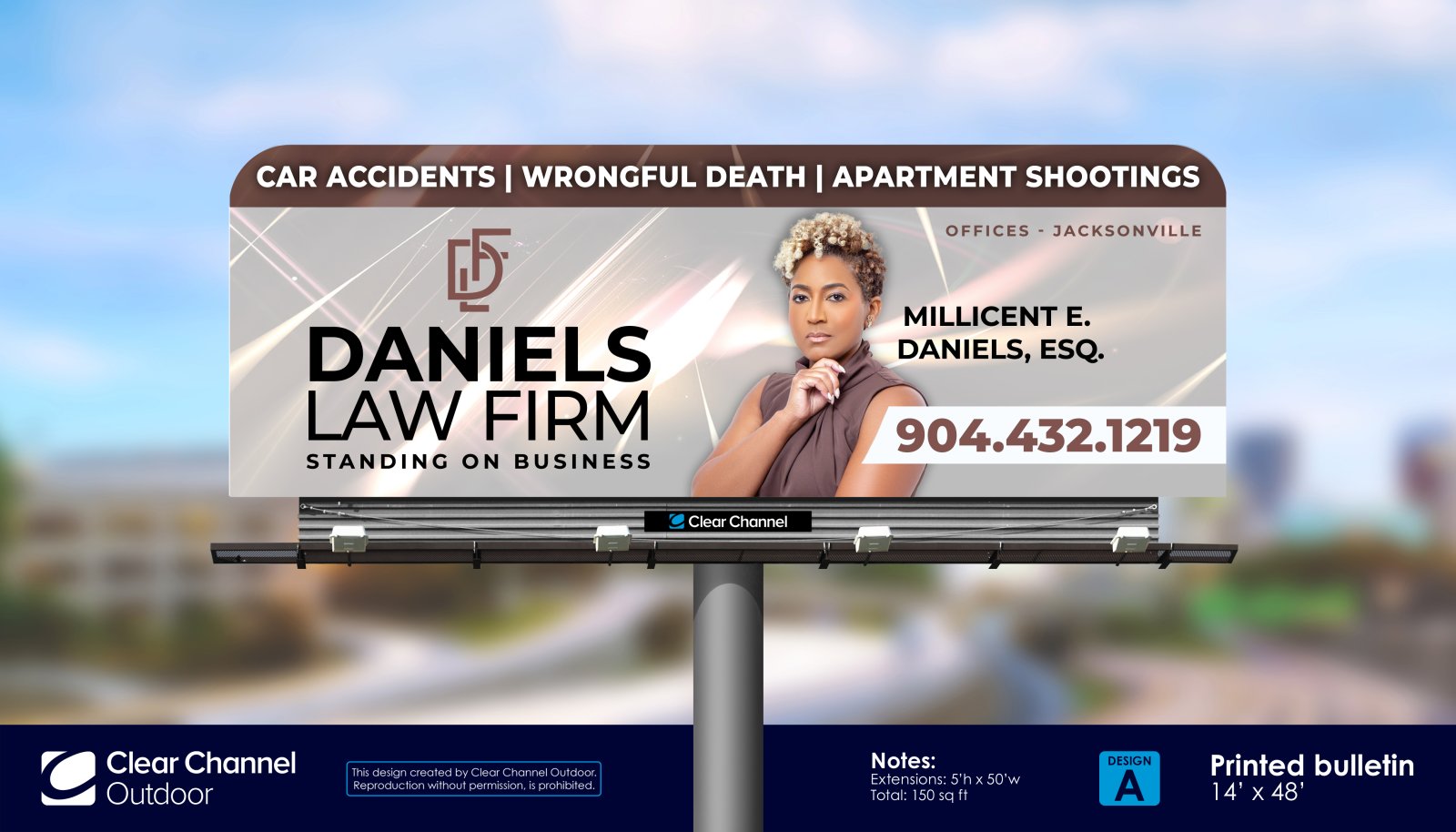 Daniels Law Firm Billboard  Campaign